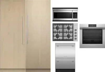 6 Piece Package Includes Refrigerator, Freezer, Cooktop, Wall Oven, Microwave And Dishwasher